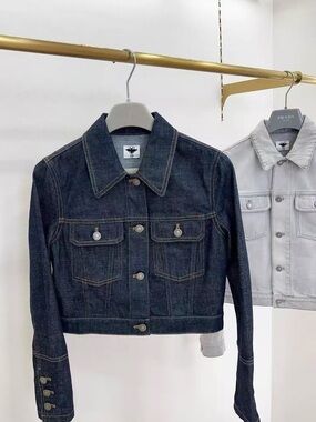 Dior Dark Indigo Cropped Denim Jacket